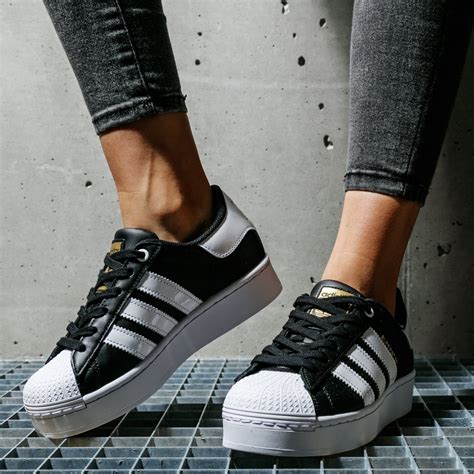 adidas bold damen schwarz|Women .